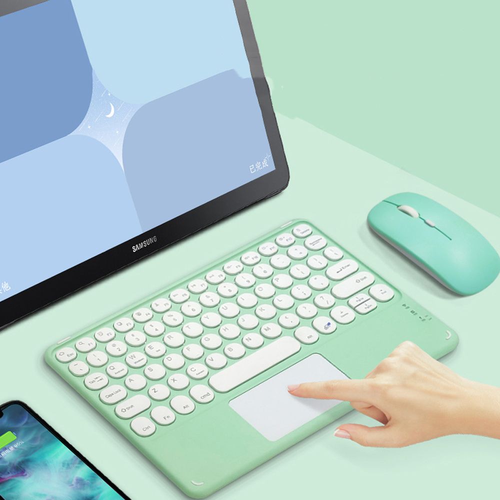 Salvatore abs máy tính xách tay 1pc có thể sạc lại siêu mỏng pc máy tính bảng 78 keycaps máy tính để bàn touchpad bàn phím bàn phím không dây 5.0 cảm ứng bàn phím bluetooth bàn phím