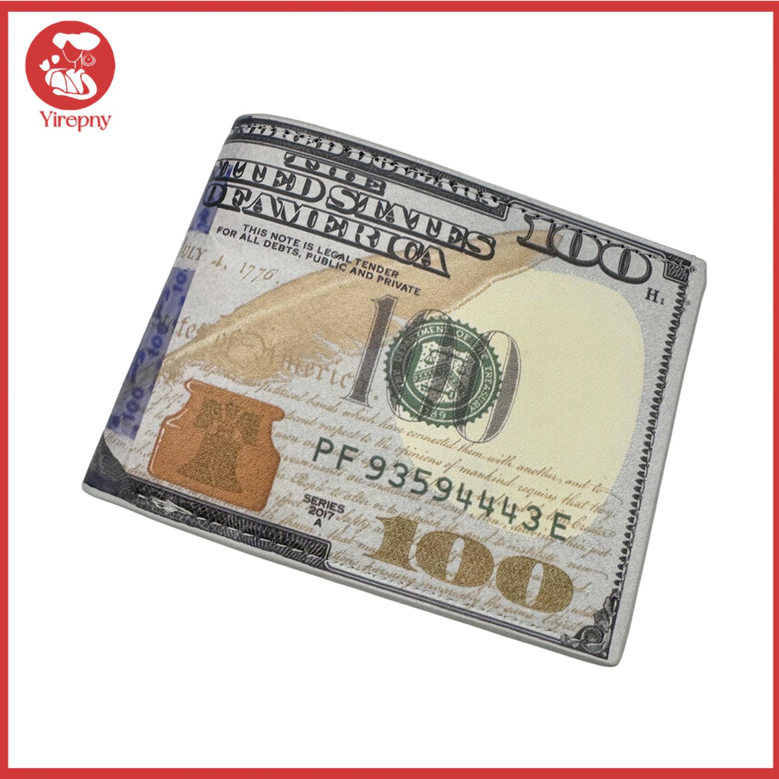 อุปกรณ์ไอทีและแก็ดเจ็ต Yirepny ผู้ชาย Us Buck กระเป๋าสตางค์ Us Buck กระเป๋าสตางค์ผู้ชาย Us Buck Bifold กระเป๋าสตางค์ความแปลกใหม่ 100 Dollar Bill Design บัตรเครดิตผู้ถือเงินสด Slim กระเป๋ากระเป๋าสตางค์ของขวัญสำหรับพ่อแฟนและทนทาน ราคา 112 บาท*ส่งฟรี