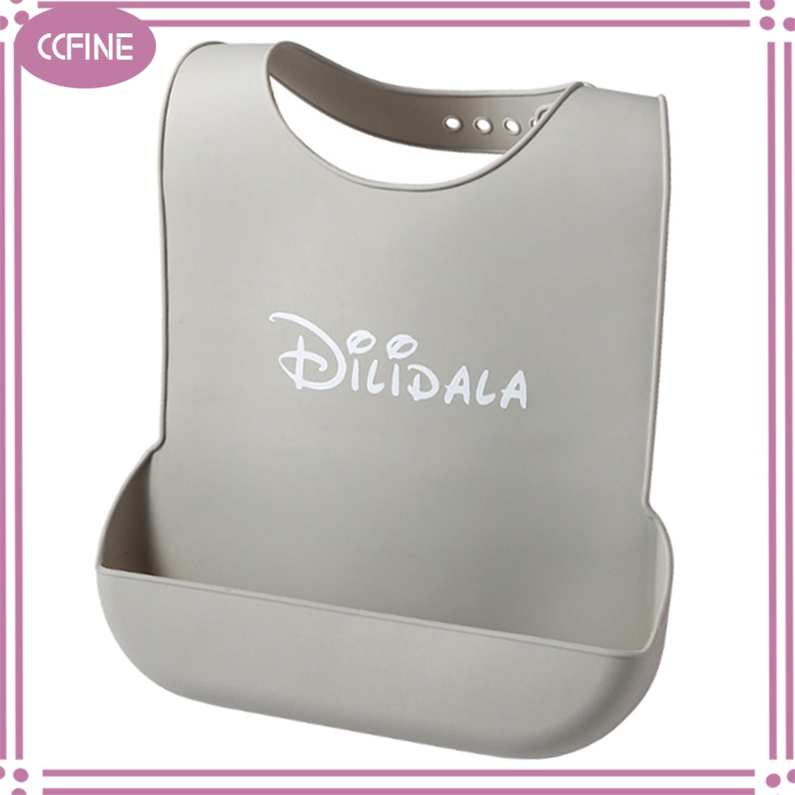 Ccfine Silicone dành cho người lớn BIB Tạp dề có Túi yếm ăn cho người cao niên Tàn TậT
