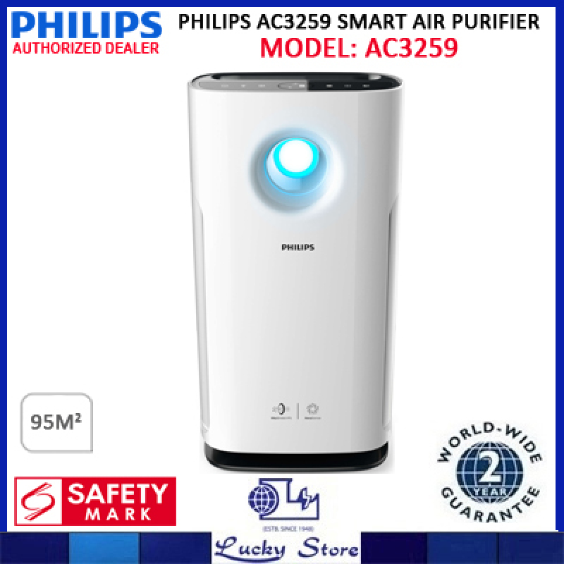 PHILIPS AC3259 SMART AIR PURIFIER, LARGE AREA COVERAGE, 2 YEARS WARRANTY, AC3259/30 Singapore