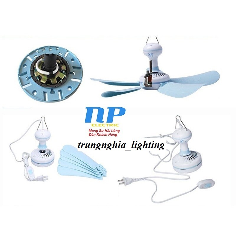 QUẠT TRẦN MINI 5 CÁNH - SẢI CÁNH 28CM - CÔNG SUẤT 20W ND990 SIÊU MÁT TIẾT KIỆM ĐIỆN