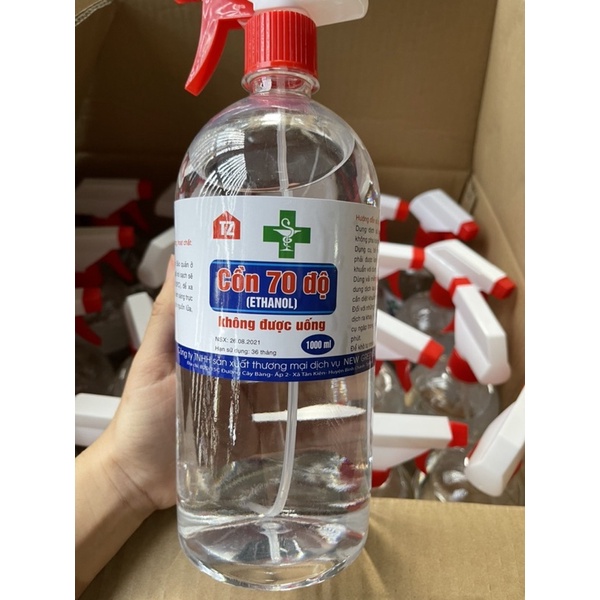 Cồn xịt sát khuẩn, khử trùng 70 độ 1000ml