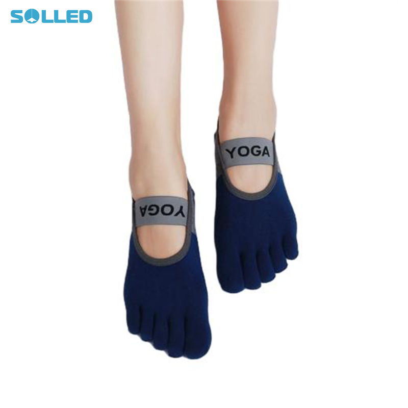 Non Skid Grip Full Toe Grip Socks Yoga Socks With Grips Hospital Anti Skid Socks Non Skid Grip Cotton Socks For Daily Wear, Yoga, Dance, Barre, Ballet ราคา 83 บาท*ส่งฟรี
