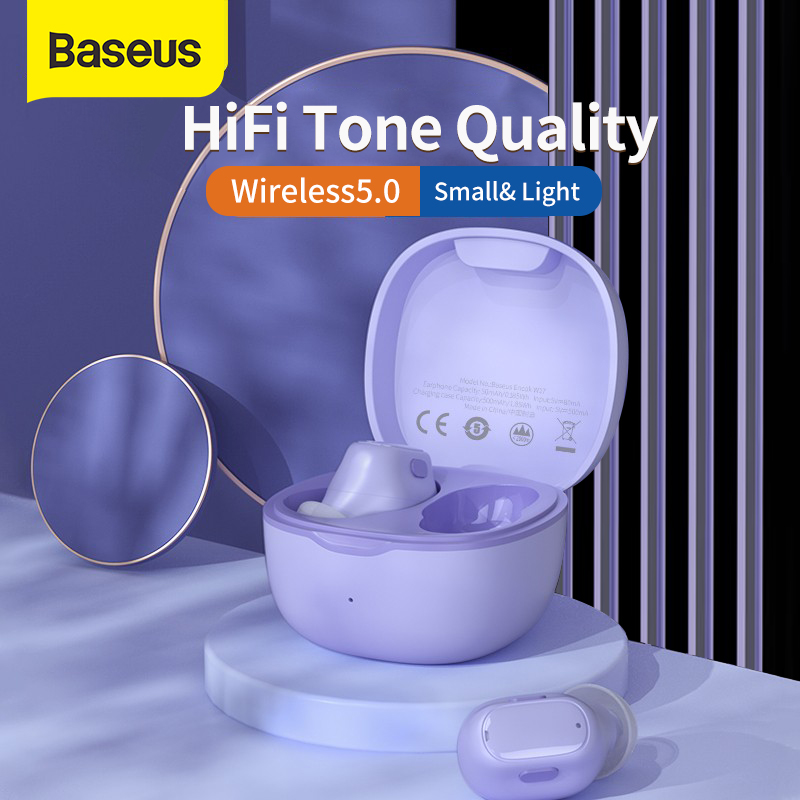 Baseus Tai nghe nhét tai nghe không dây Bluetooth 5.3 Wm01 Wm02 TWS Tai nghe nhét tai thông minh mini 12 Realme Tai nghe cho iPhone Samsung Huawei Xiaomi