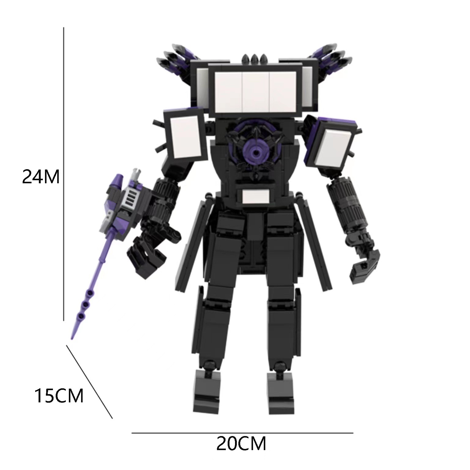 Compatible Lego Skibidi Toilet Toilet Man Vs Monitor Man Titan Audio Man Tv Man Toy WYUE