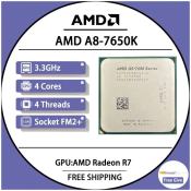 AMD A8-7650K 3.3GHz Quad-Core CPU Processor Socket FM2+