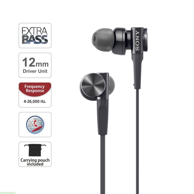 Sony MDR-XB75AP EXTRA BASS In-ear Headphones Singapore