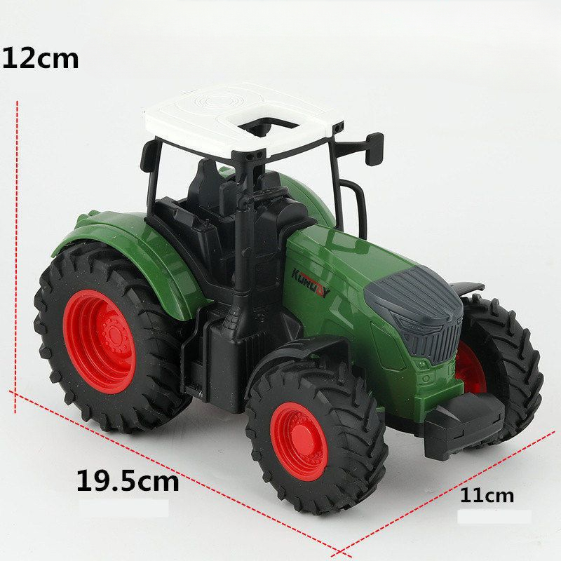 Tractor Toy Car Model Trailer And Accessories Simulation Children's Farmer Car - 4