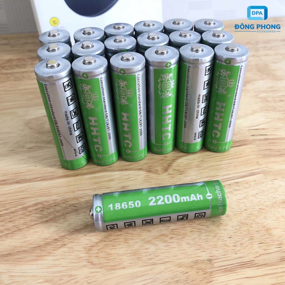 Pin sạc 18650 4.2v 2200mah lithium-ion hhtc