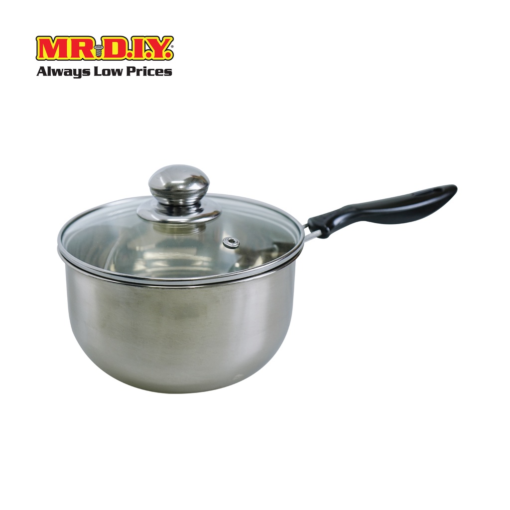 มิสเตอร์. ดี.ไอ.วาย หม้อสแตนเลส แบบมีด้ามจับ (ขนาดเส้นผ่าศูนย์กลาง 16 x ยาว 30 x สูง 10 ซม.) ราคา 75 บาท*ส่งฟรี