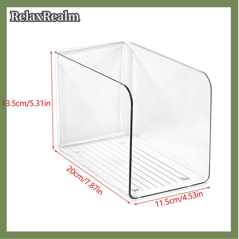 RelaxRealm Trong Suốt Acrylic Bookends Đứng Kệ Sách Máy Tính Để Bàn Trang Trí Lưu Trữ Giá Bookend Cu