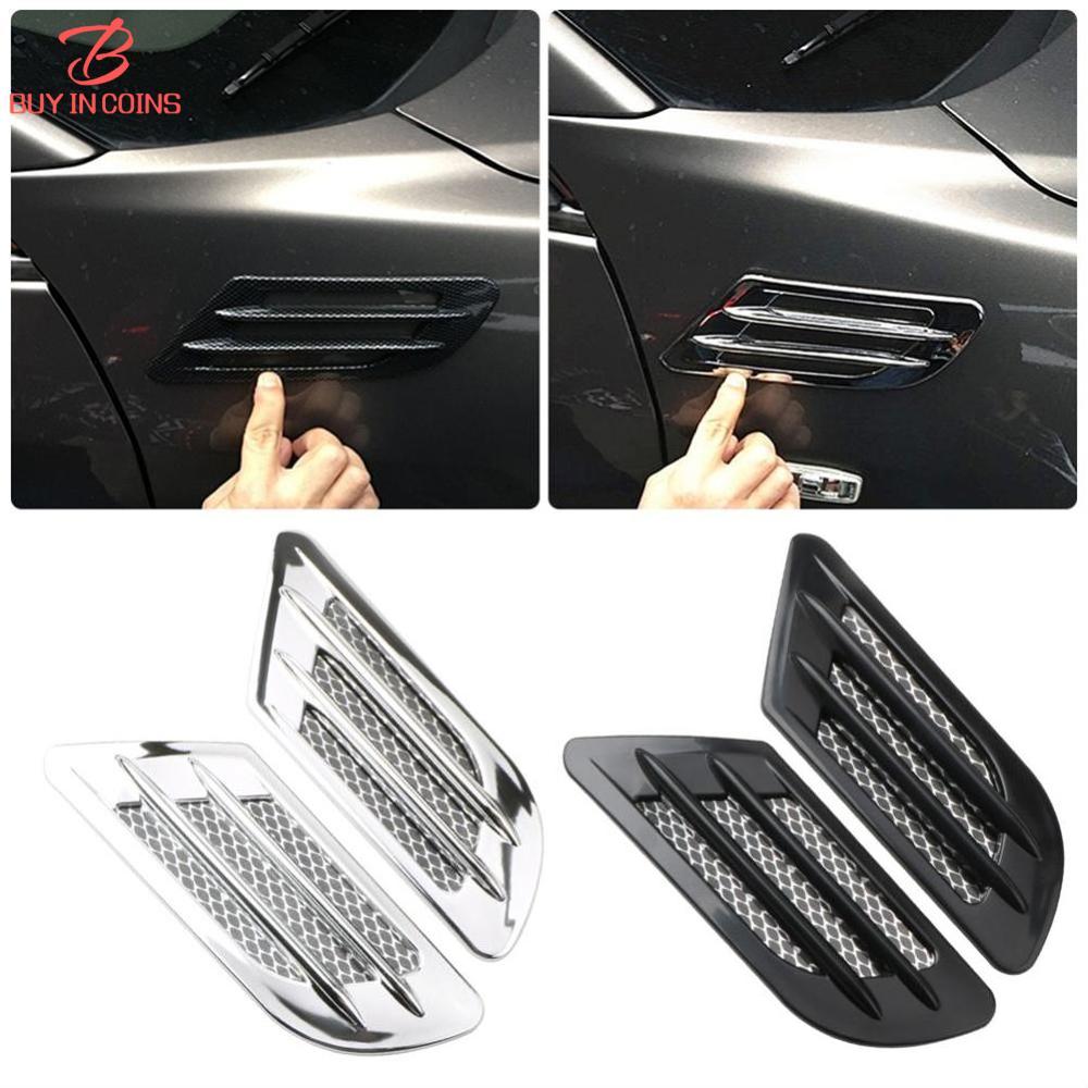 BC 2Pcs Universal Car Side Fender Hood Scoop Auto Air Intake Cover For Prado 150 120 Kia Rio 4 Honda Fit Hyundai Creta Land Cruis ราคา 66 บาท*ส่งฟรี