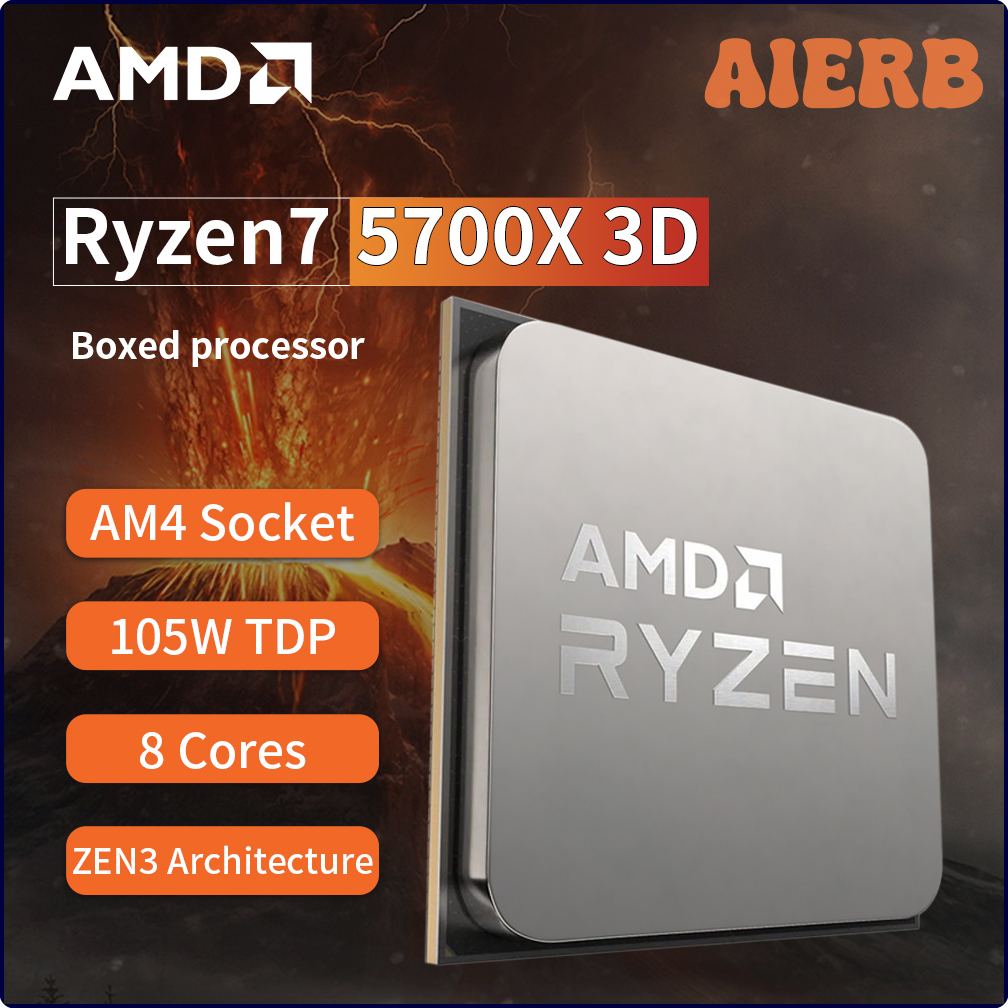 Amd Ryzen 7 5700X3D 8-Core 16-Thread Gaming Cpu Without Cooler