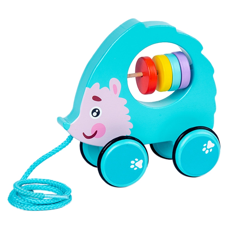 เด็กเชือกดึงของเล่นเดินได้การ์ตูนน่ารักสร้างสรรค์รถสัตว์เชือกดึงรถของเล่นของขวัญของเล่นเด็ก