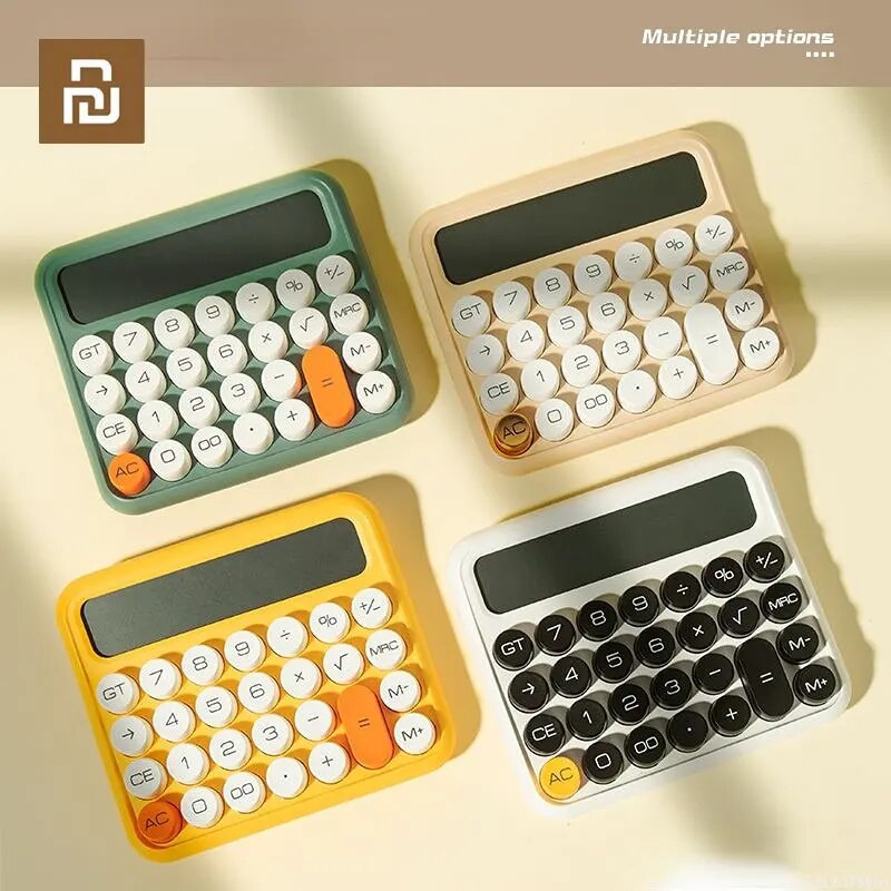 【Prime deal】 Youpin Mechanical Dot Bluetooth Wireless Calculator Numeric Keypad Multi-System Compatible Backlit Keyboard Calculators