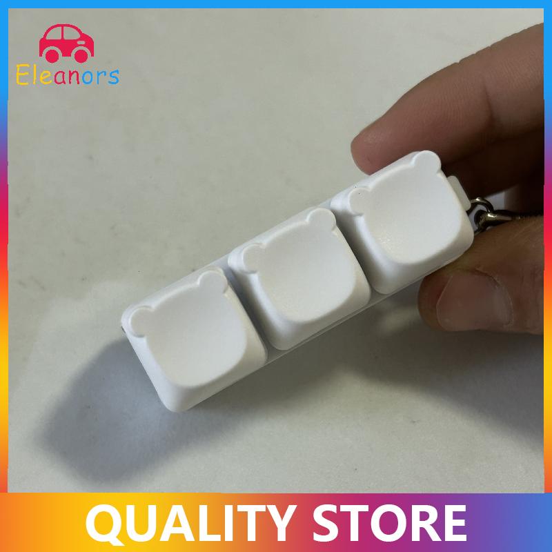 [Eleanor] 1pcs chàng trai cô gái chống căng thẳng ngón tay Bàn phím trò chơi Keychain ﻿không có ánh sáng giải nén 9 Bàn phím Đồ chơi chìa khóa cho người lớn Antistress đồ chơi - 6