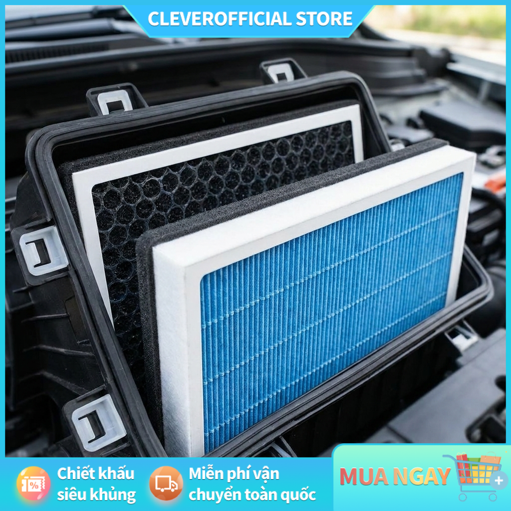 ⚡ Free Shipping ⚡ Car Air Conditioner Filter with Hepa 2.5 and Activated Carbon Giá 73,179 Đồng*Miễn phí vận chuyển