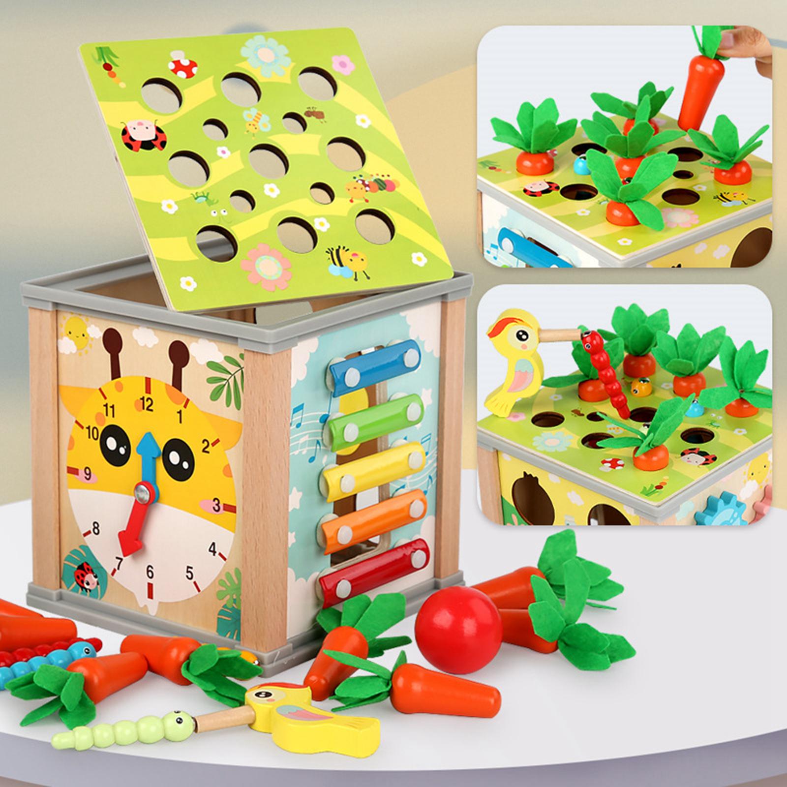 Gamchiano Hình Dạng Phân Loại Cube đồ chơi trẻ em Bằng Gỗ Hoạt Động đồ
