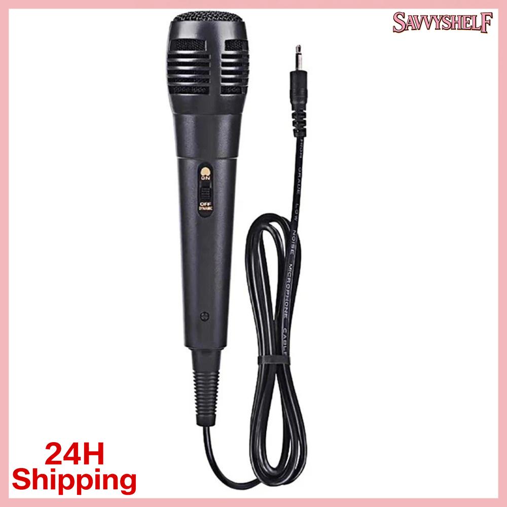 SAVVYSHELF Có dây Micro động Chuyên nghiệp Loại tách rời Ghi âm karaoke Đen Micro thanh nhạc