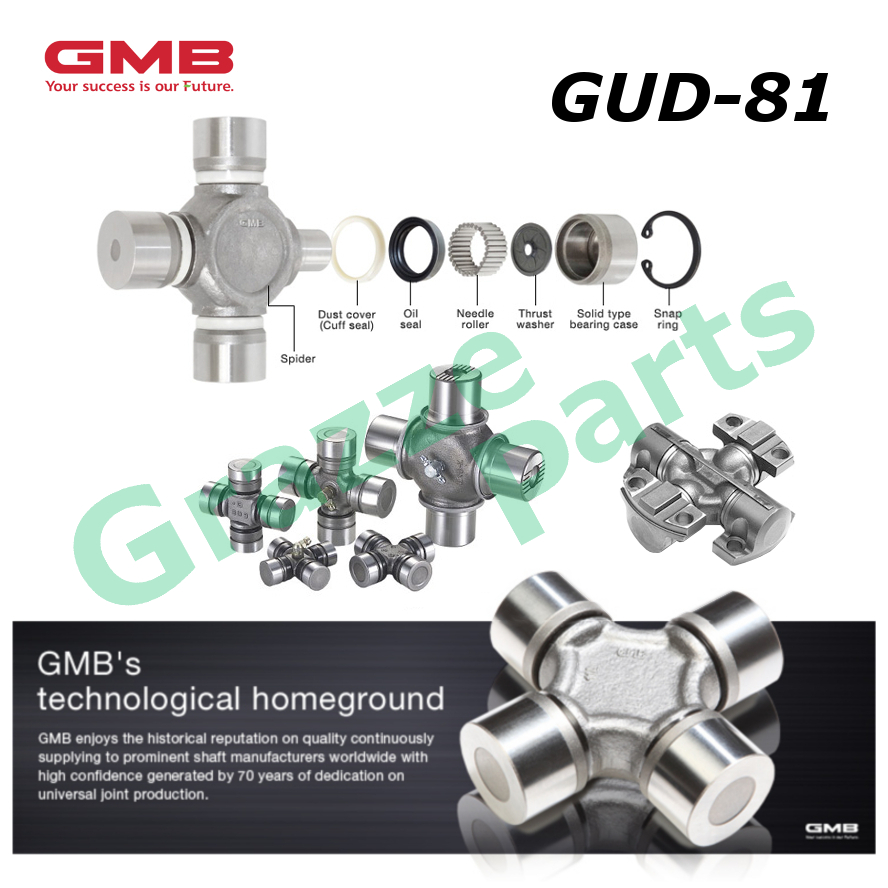 GMB Universal Joint / U-Joint / Coupling (Out Clip) GUD-81 for Perodua Kembara Old 1.3 (1st Modal) J100 (20mm x 55mm)