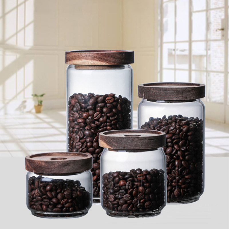 กระปุกแก้วเกรดพรีเมี่ยม [ฝาไม้] กล่องเก็บอาหาร กระปุกสูญญากาศ กระปุกเก็บอาหาร กระปุกพาสต้า กระปุกใส่ของว่าง เครื่องปรุง ราคา 39 บาท*ส่งฟรี