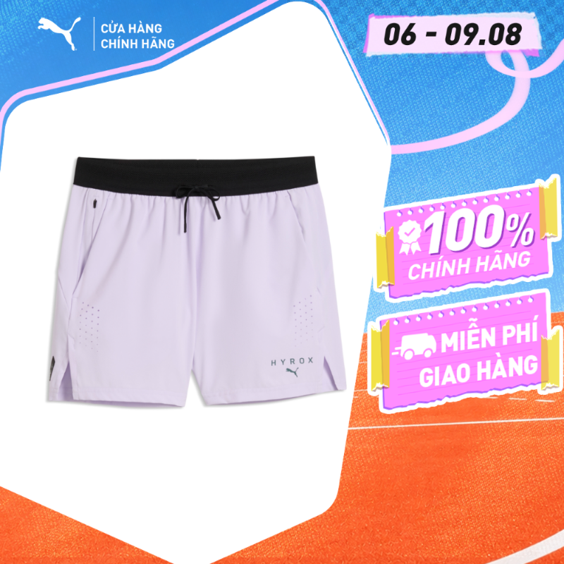 Quần Đùi Thể Thao Tập Luyện PUMA Nam M HYROX PWRMODE 5 SHORT Light Lavender Màu Tím