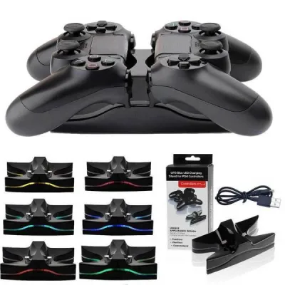 PS4 Controller UFO LED Dual Charging Dock Station Charger
