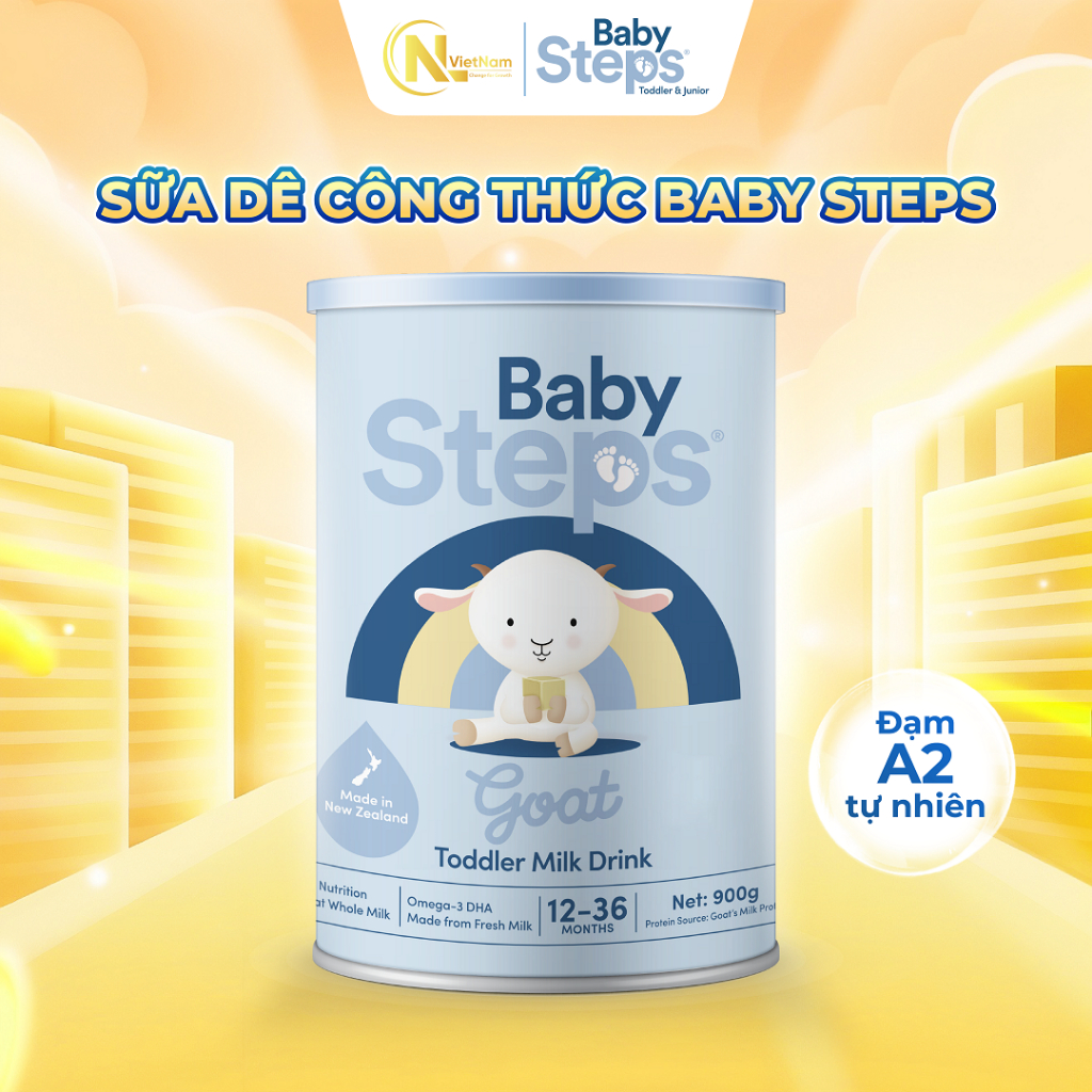 Sữa Dê Công Thức Baby Steps số 3 900g