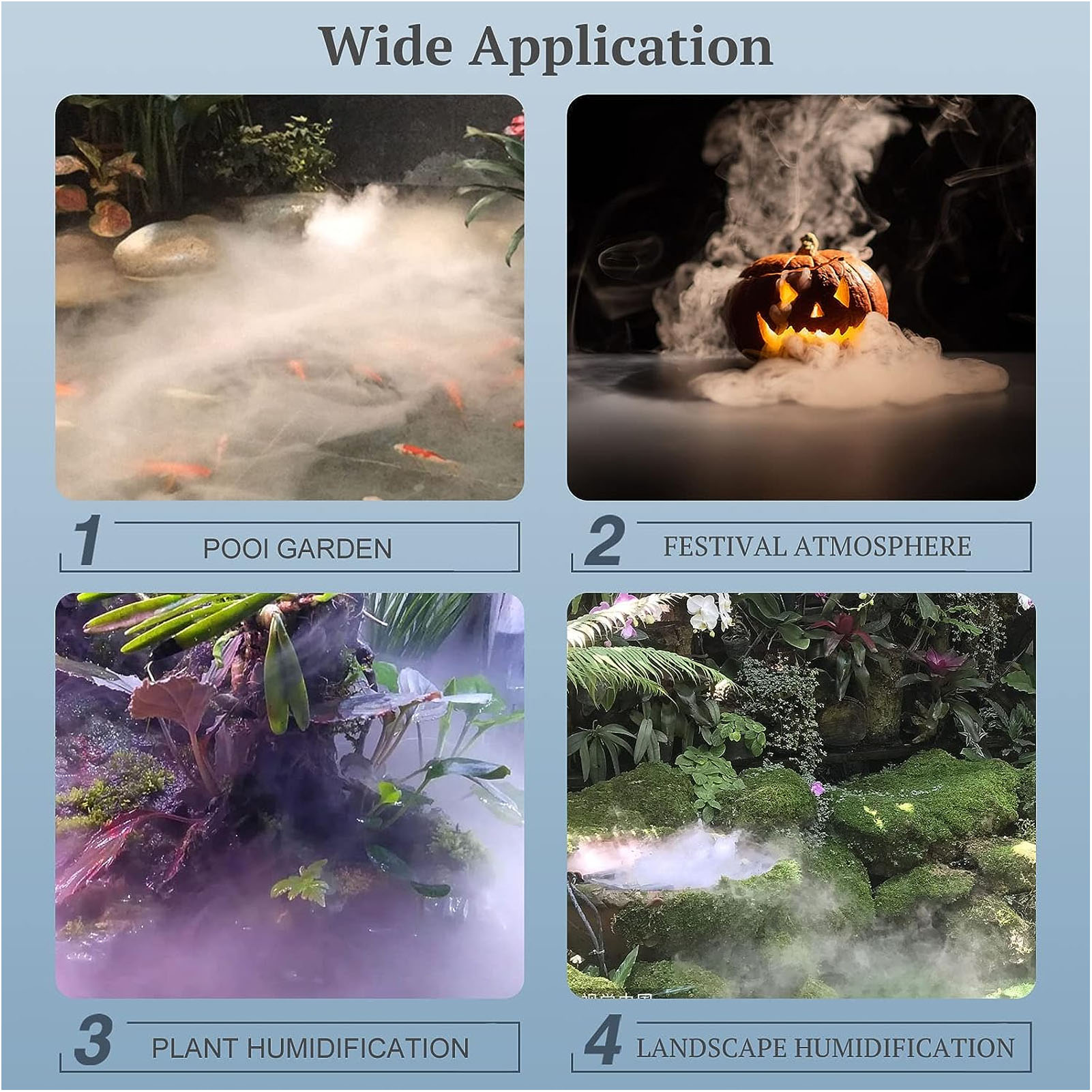 Ultrasonic Fogger Ultrasonic Mist Maker IP67 Waterproof with Buoy for Garden Pond ราคา 4,320 บาท*ส่งฟรี