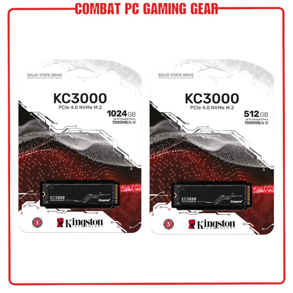 Ổ cứng SSD Kingston KC3000 NVMe PCIe 4.0 512GB - 1TB (Đọc/Ghi upto 7000MB/s) Hàng Chính Hãng
