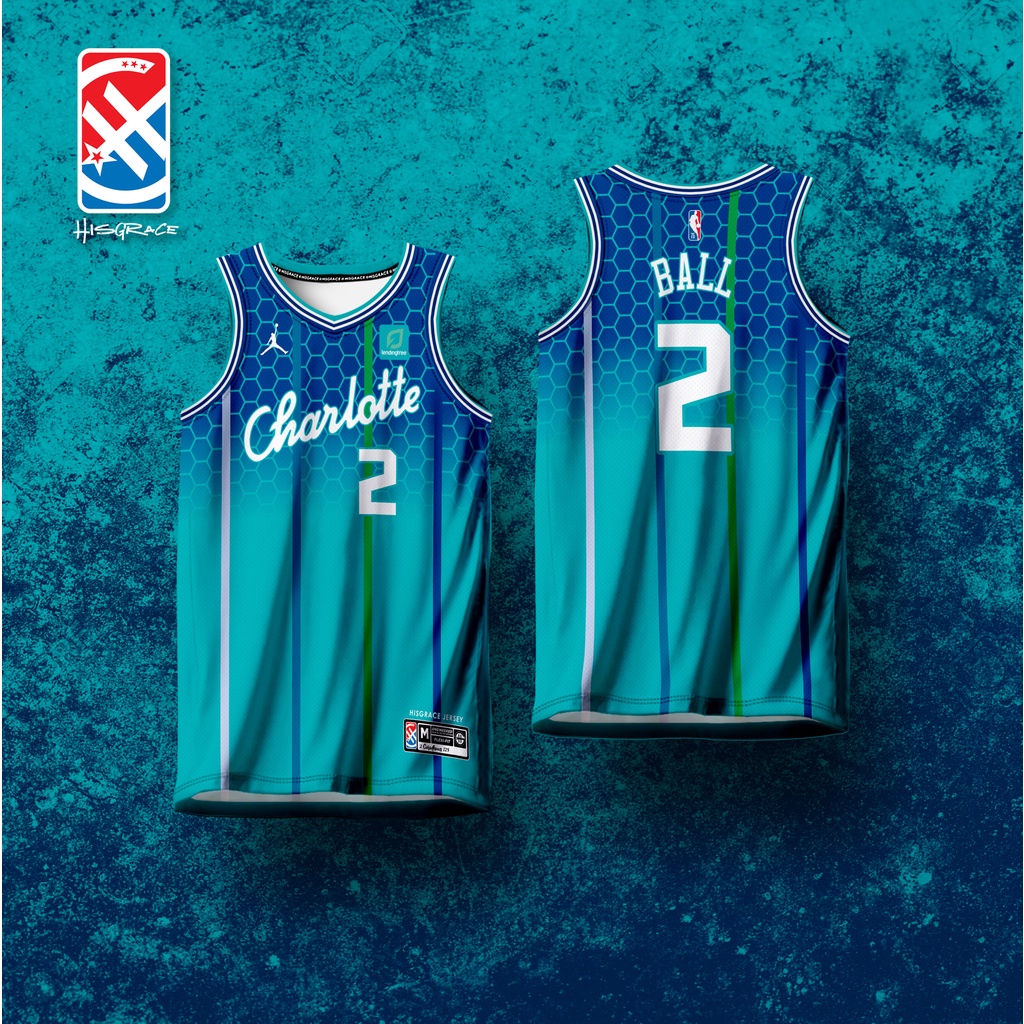 CHARLOTTE HORNETS X HG CONCEPT JERSEY BASKETBALL JERSEY FREE CUSTOMIZE OF  NAME AND NUMBER