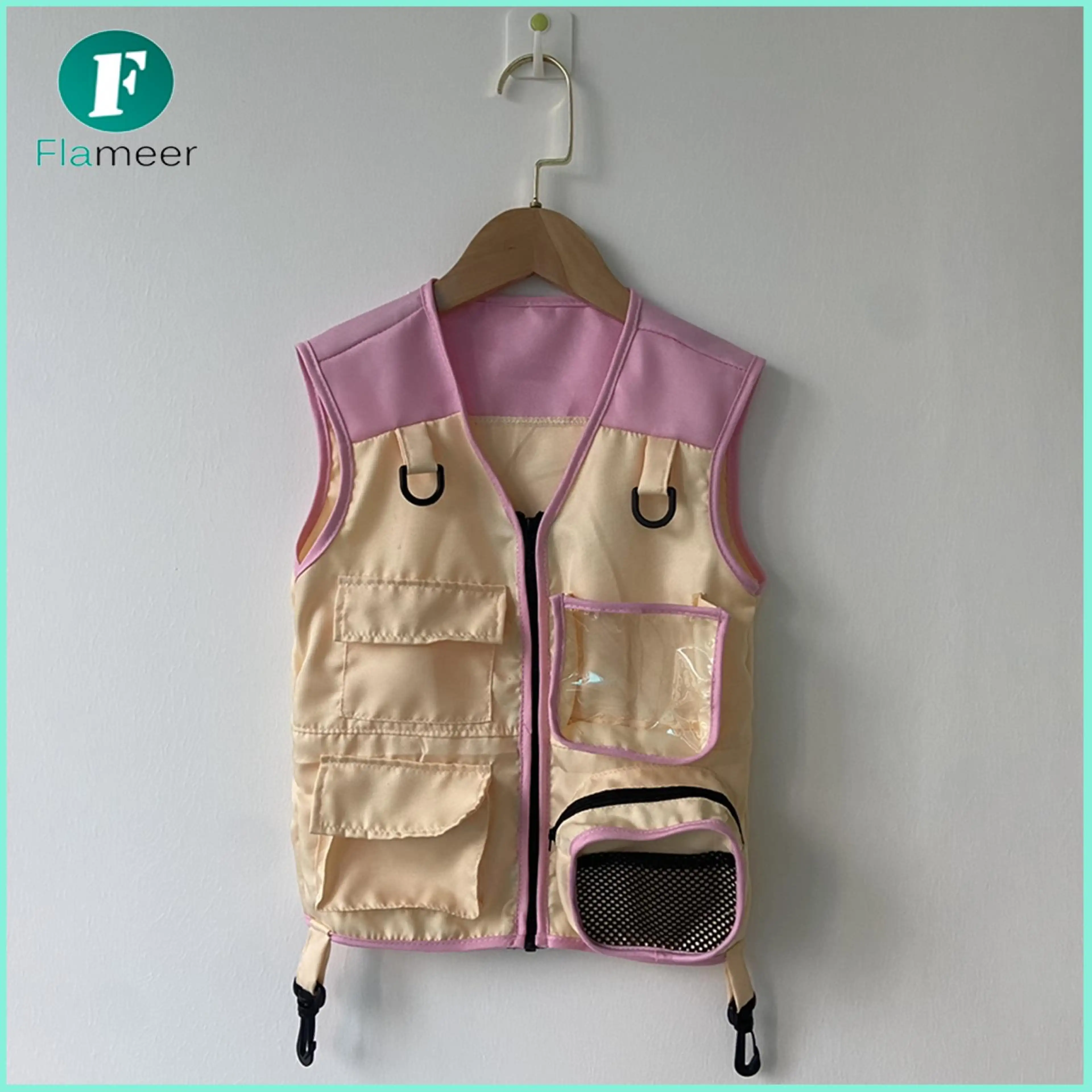 Kids Explorer Vest Role Play Birthday Gifts Comfortable Kids Camping Gear Cargo Vest for Scientific Exploration Hiking Kids