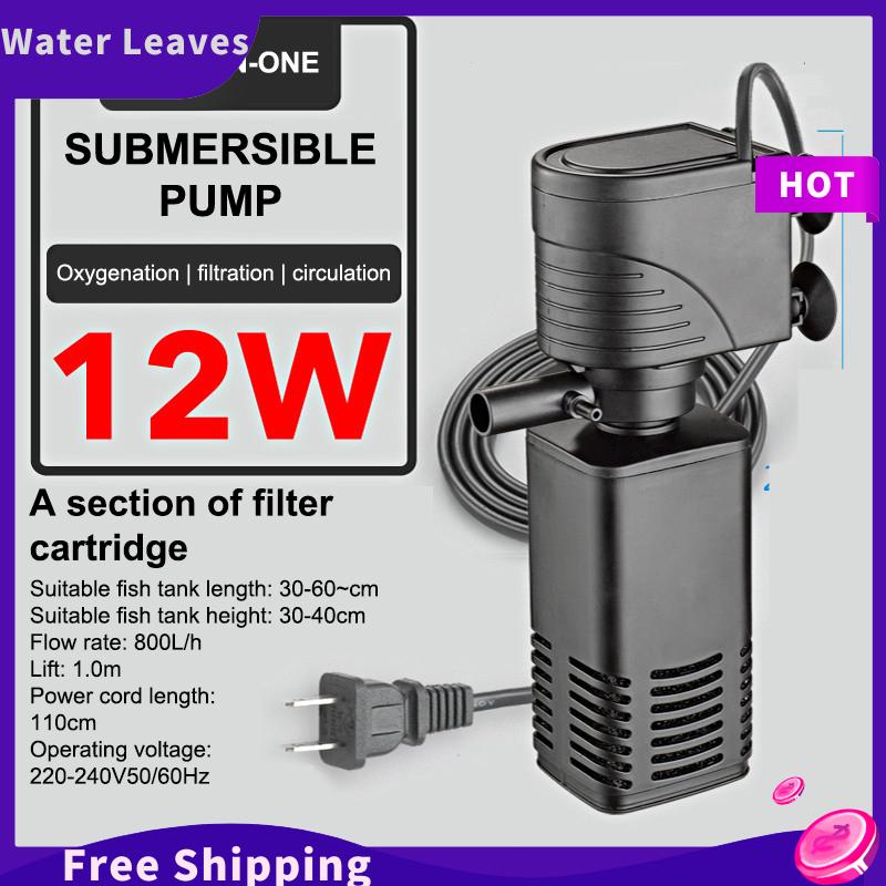 [Water]Hot Sale Freeshipping Nhựa 3 Trong 1 Fish Tank Lọc Lọc Tăng Oxy Không Khí Aquarium Lọc Với Bên Trong Miếng Bọt Biển 4 6 12 20 30W - 1