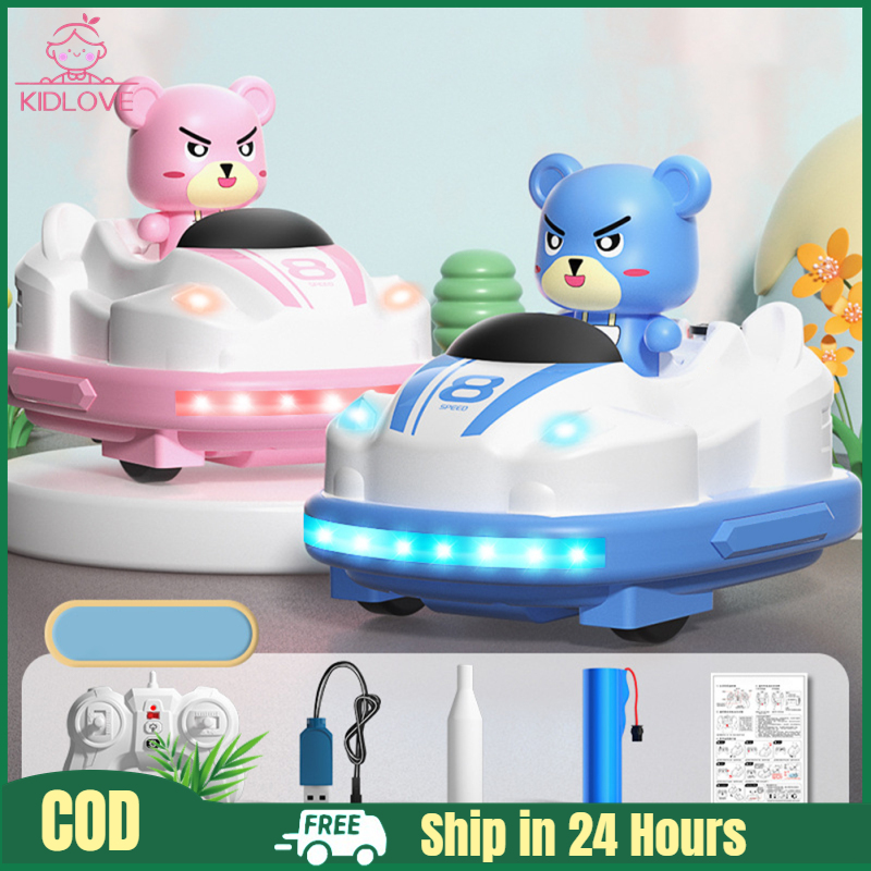 Q180 RC Bumper Cars 2.4G Remote Control Battle Bumper Cars With Lights Music RC Cars Toys Xmas Gifts For Boys Girls ราคา 816 บาท*ส่งฟรี