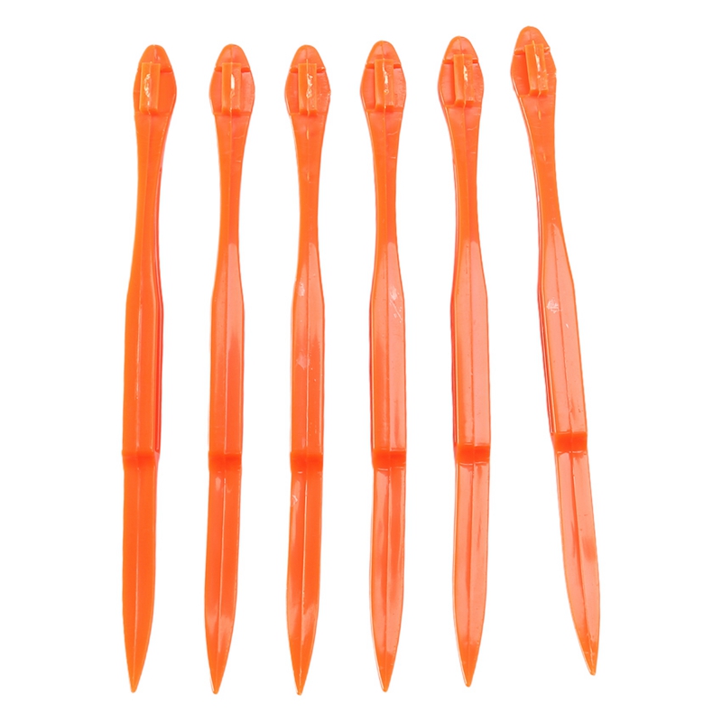 6PCS Easy Orange Citrus Peeler in Bright Orange Color Kitchen Tool