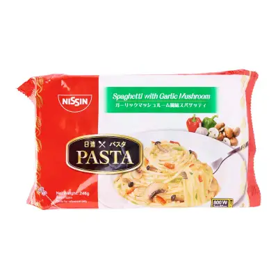 Nissin Pasta Spaghetti With Garlic Mushroom Sauce - Frozen