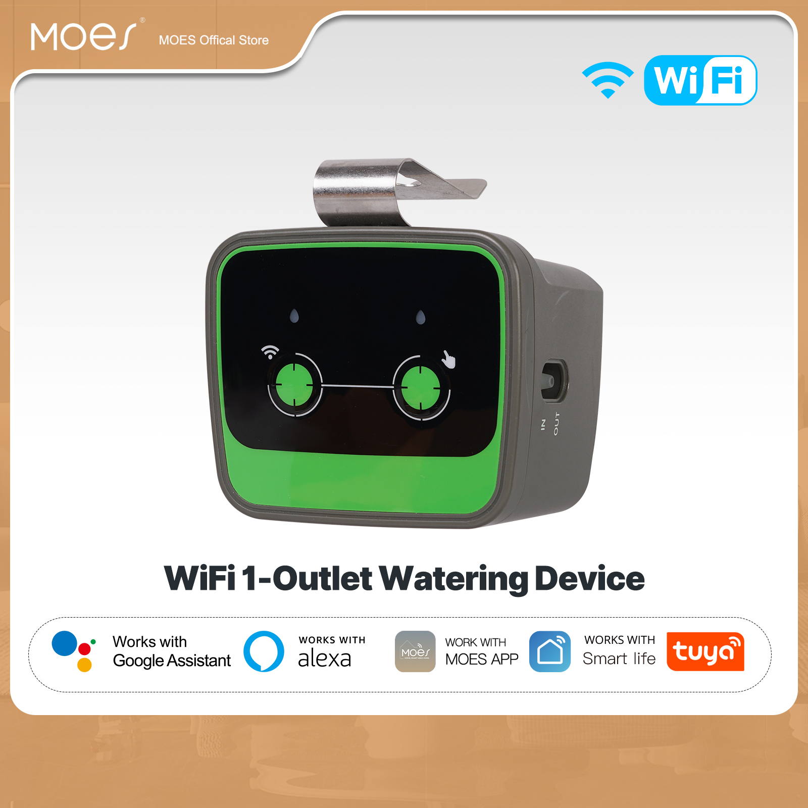 [MOES Tuya WiFi Watering Device Irrigation Automation Timer Smart Cycle Soak Work with Alexa Google Home APP Remote Voice Control,（New Product）MOES Tuya WiFi Watering Device Irrigation Automation Timer Smart Cycle Soak Work with Alexa Google Home APP Remo ราคา 1,303 บาท*ส่งฟรี