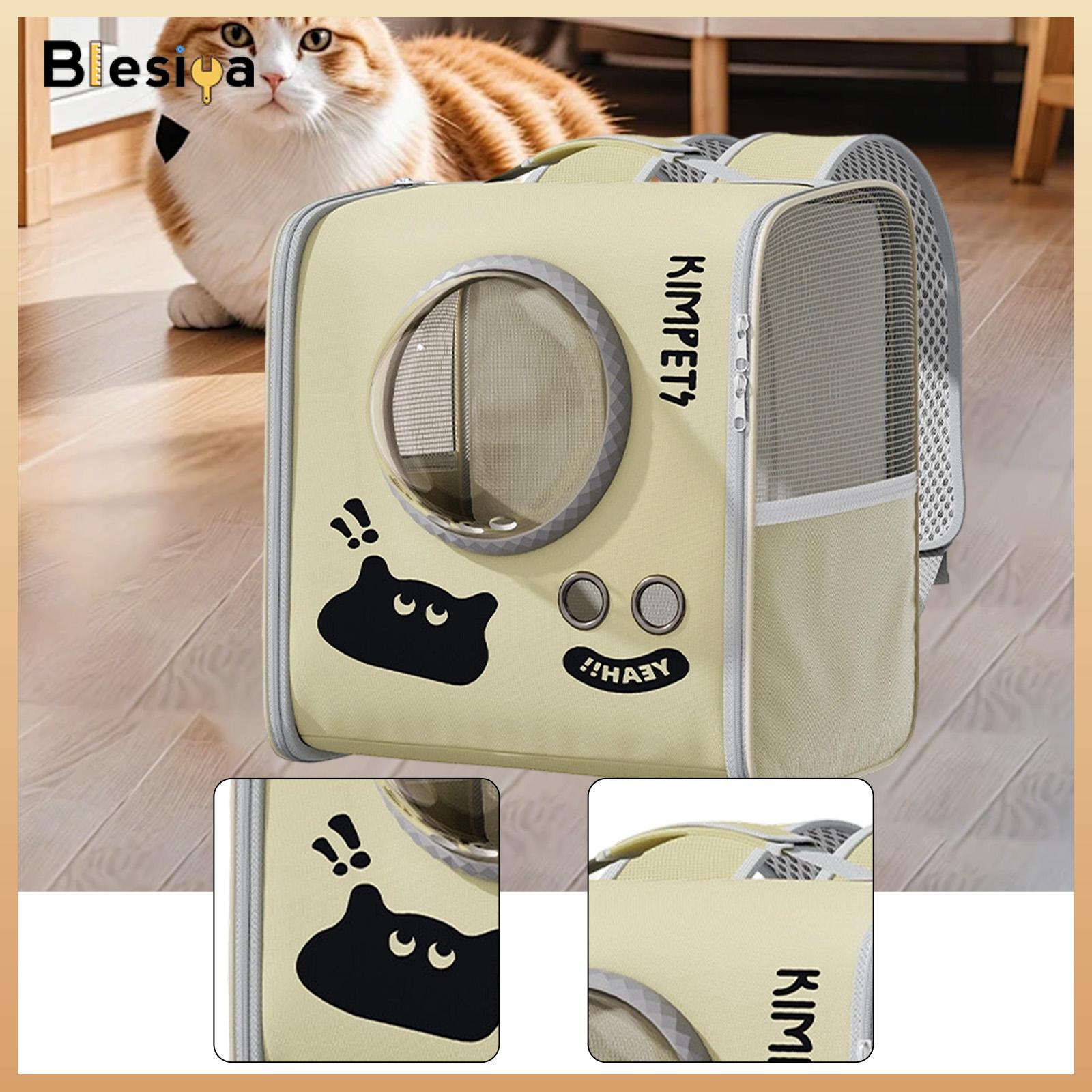 Backpack Pet Carrier Lightweight Practical Double Shoulder Rucksack Fashion Knapsack Travel Bag Cat Bag for Traveling Walking ราคา 20,457 บาท*ส่งฟรี