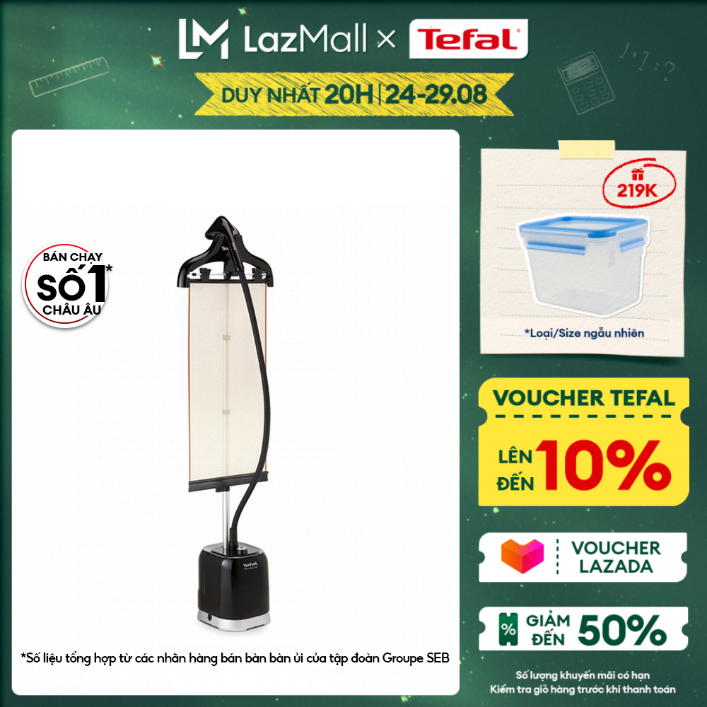 Bàn ủi hơi nước đứng Tefal IT3440E0 - 1800W - 1.5L - Gian hàng chính hãng - Bảo hành 2 năm