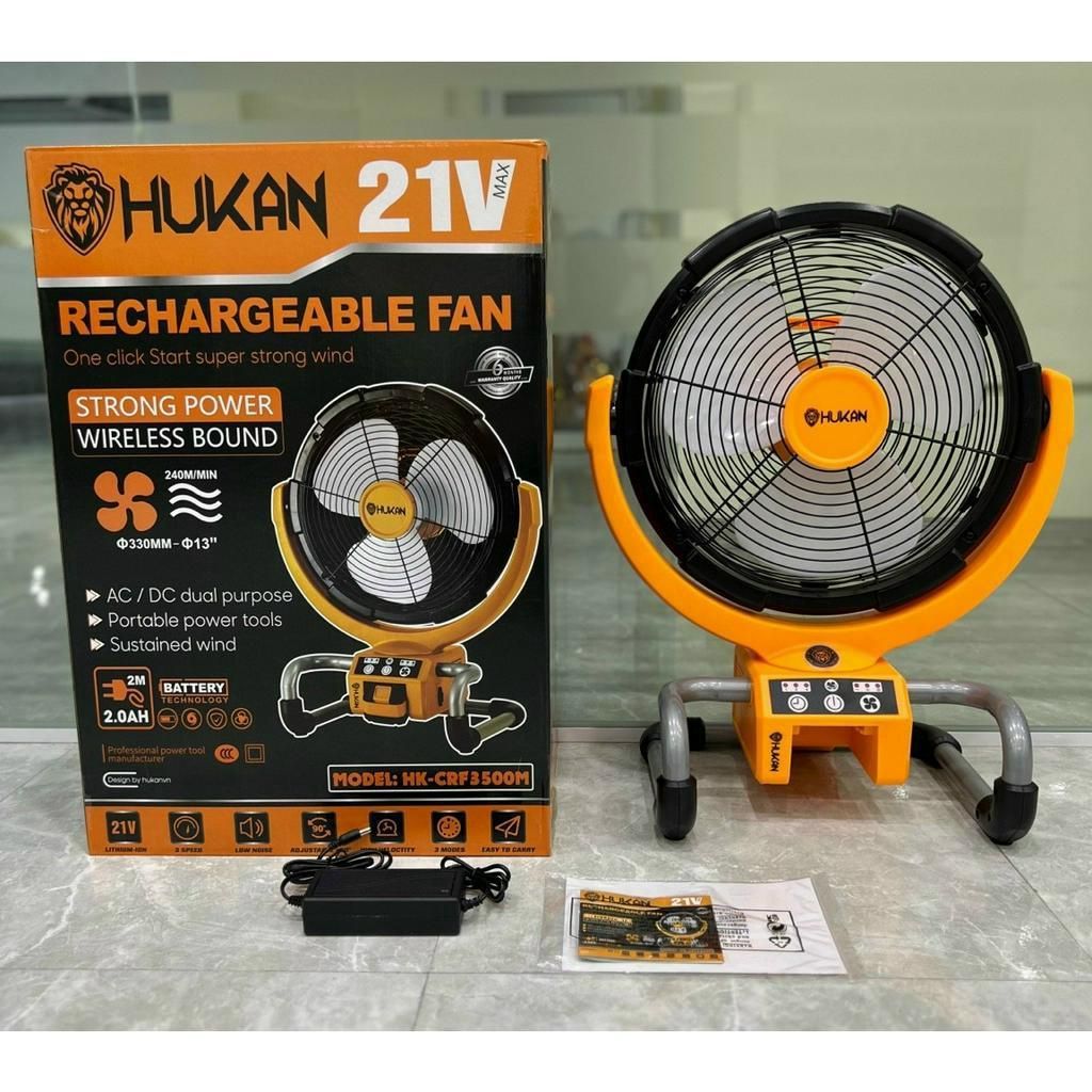 Thân quạt chạy pin HUKAN HK-CRF3500M Điện áp 21V chân pin phổ thông MKT