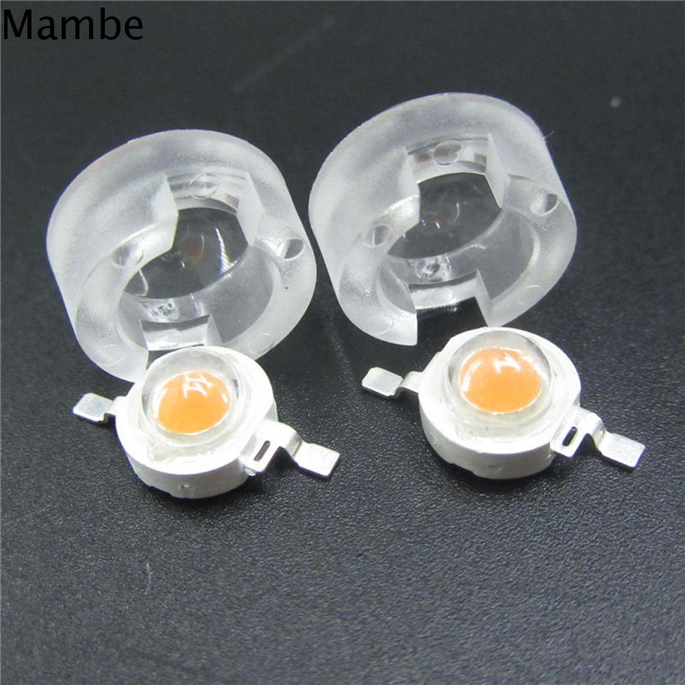 MAMBE Ống kính quang học 1W 3W Ống kính 15 30 45 60 90 100 độ Ống kính chuẩn trực cho IR CCTV Ống kính acrylic lồi Ống kính mini Ống kính LED Ống kính acrylic Ống kính 13mm