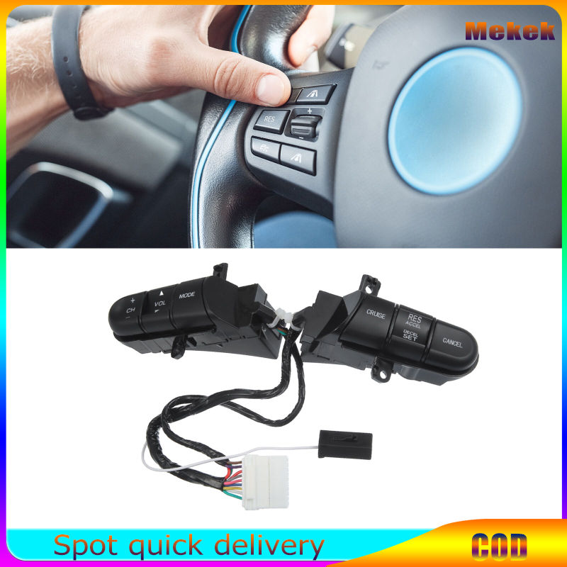 Mekek Steering Wheel Control Switch Button Compatible For Civic 2006-2008 36770-SNA-A12 Replacement Constant Speed Switch
