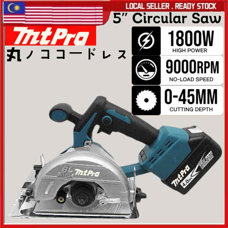 MAKITA MtPro 0°45° Cordless Circular Saw Marble Cutter 1800W 5inch 125mm Mesin Potong Kayu Circular Harga  149 Ringgit*Penghantaran Percuma