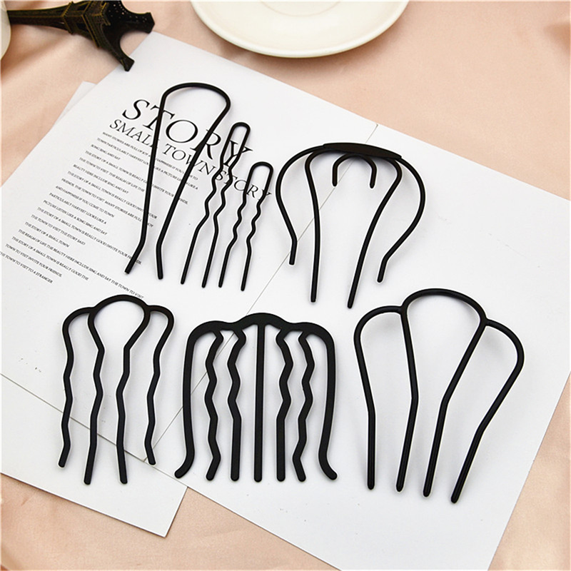 ❤❤❤Hot Sale DreamToys Phụ Nữ Tóc Chèn Lược Lộn Xộn Bun Tóc Pin Kim Loại Hình Dạng Sóng Tóc Ngã Ba Cho Các Bên