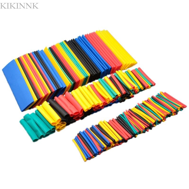 Kikin 164 Chiếc Ống Co Nhiệt Bộ Cách Nhiệt Tay Dây Điện Bọc Cáp Các Loại Bộ Có Cho Ốp Lưng Co Ra