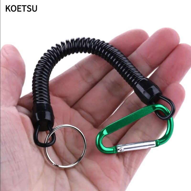 KOETSU Extendable Fishing Shock Cord with Carabiner Hook for Safe Rod Protection and Easy Handling ราคา 20 บาท*ส่งฟรี