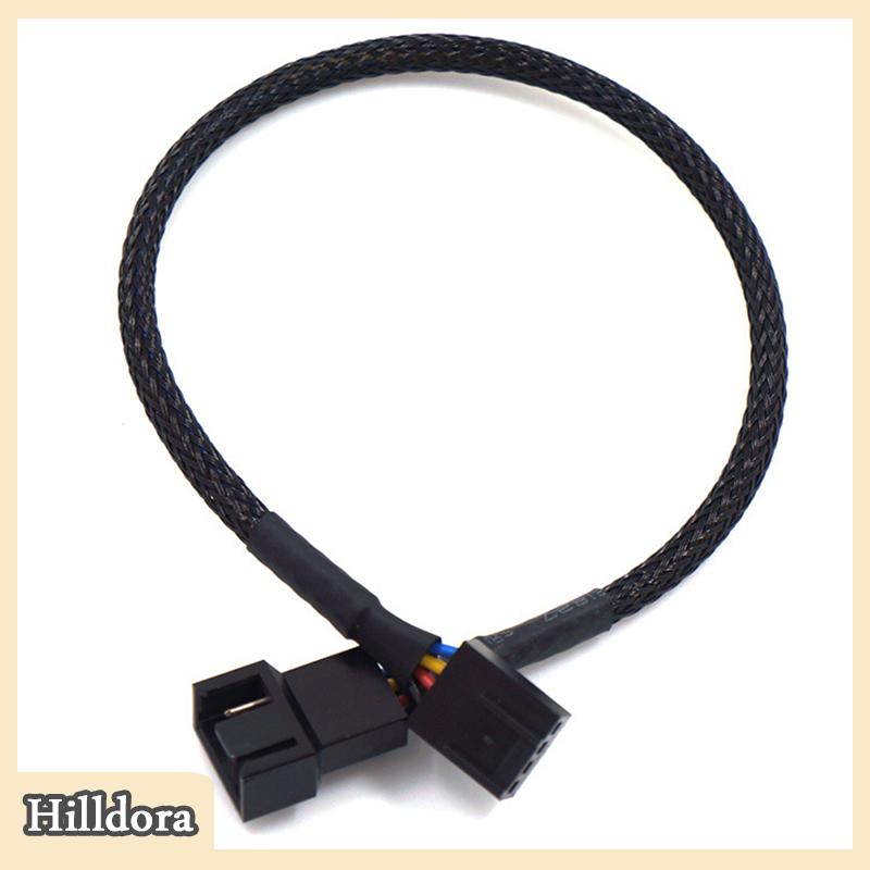 [Hilldora] 2.7ft 80cm Đồng 4pin 3pin PWM trường hợp máy tính Fan mở rộng cáp điện