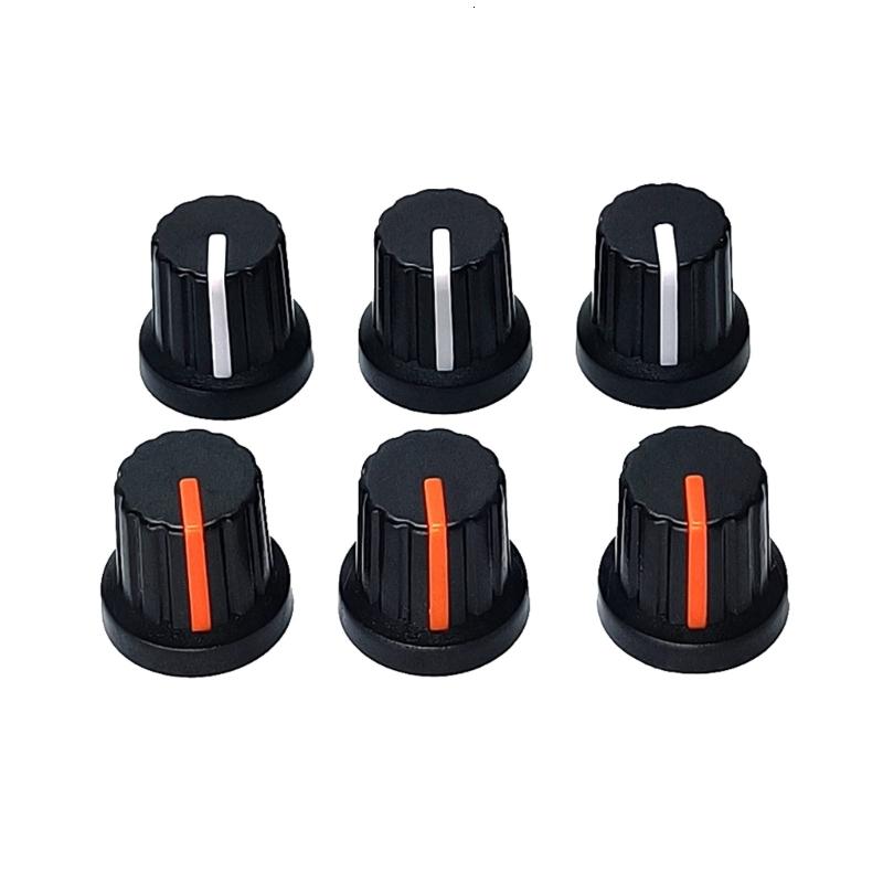 10Pcs Guitar Khối Lượng núm điều khiển núm điều chỉnh biến trở 6Mm lỗ trục Khuếch Đại Núm Cho Loa bàn đạp hiệu ứng Khuếch Đại