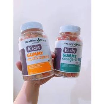 Kẹo dẻo bổ sung Omega3 Kid Gummy Omega3 hãng Healthy Care Úc chai 250 viên