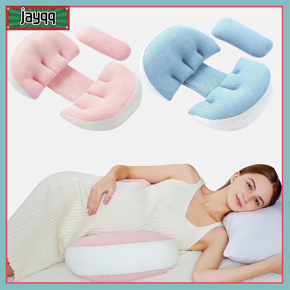 JAYQQ Hỗ trợ bụng Gối cho phụ nữ mang thai Đa chức năng Có thể điều chỉnh Gối nằm nghiêng Thoải mái Hình chữ U Gối bảo vệ thắt lưng